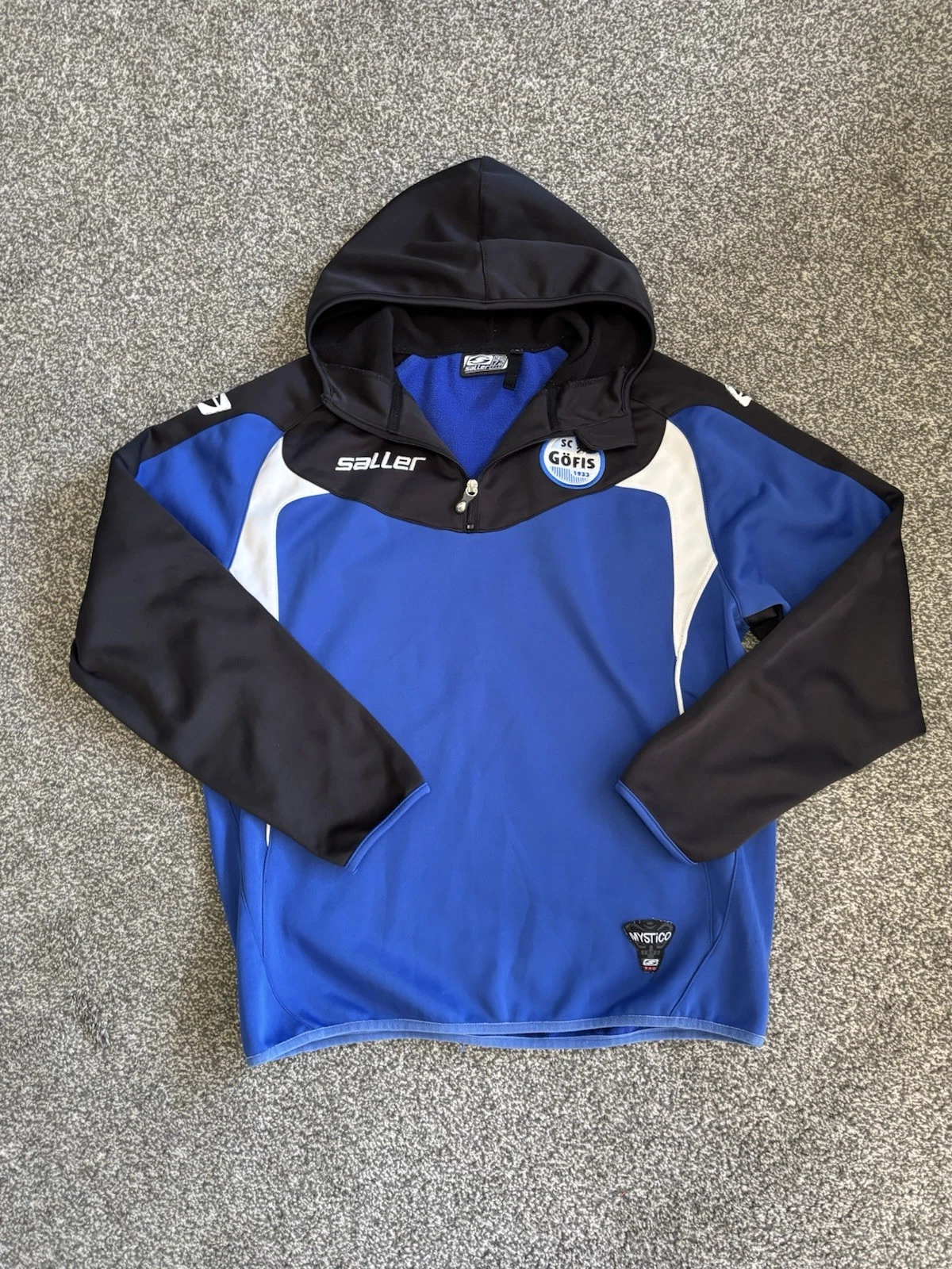 Saller Tech 72 Fit Men Hoodie M blue SC Gofis mystico stein lampert football