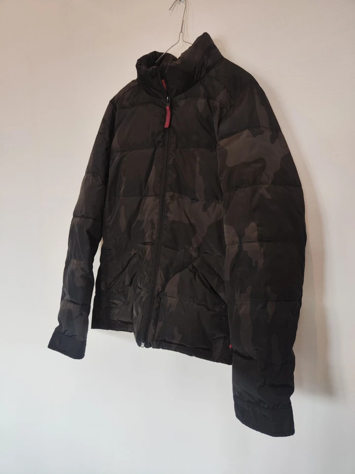 Giacca piumino donna Robe di Kappa L taglio sancrato camouflage giubbotto - Immagine 2 di 4