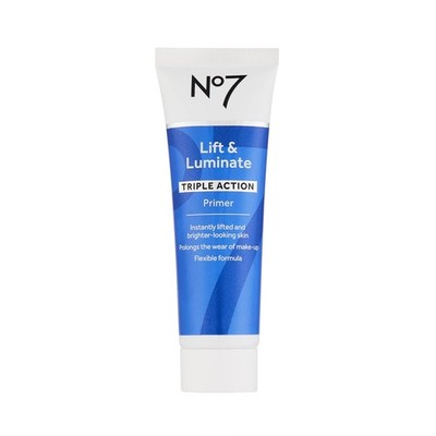 No7 Lift & Luminate Primer - Hydrating Primer with Niacimamide - Creates Smoo...