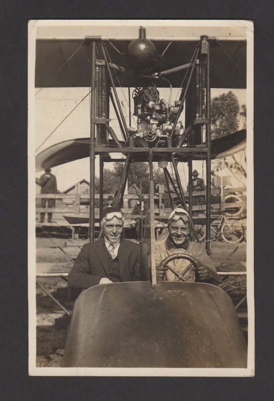 1916 US San Diego CA Early Aviator RPPC Airplane Postcard