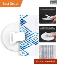 Durable 4 PCS Shower Curtain Clips - White Waterproof Design for Easy Setup