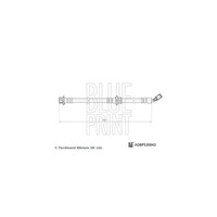 Bremsschlauch Blue Print ADBP530043 FüR Nissan, Vorderachse Rechts