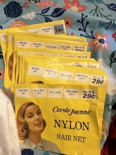 French Type Mesh Hair Net Bouffant Size Dark Brown 50s 60s Lot Of 12 Packs