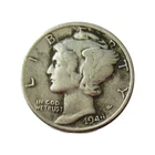 5 PCS USA 1944 Mercury Dimes Coin - Brilliant Uncirculated Mixed Dates