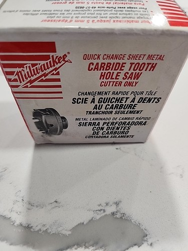 Milwaukee Tool 49-57-8335 2-1/4" Quick Change Sheet Metal Carbide Cutter 57mm - Picture 10 of 14