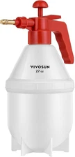 VIVOSUN 27oz Pump Sprayer, Handheld Garden Water Sprayer Bottle 27oz, Red 