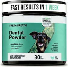 Dog Dental Powder for Plaque Removal, Teeth Cleaning Powder Dental Care for Dogs