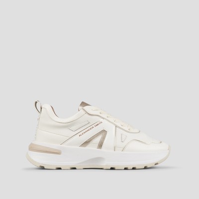 Alexander Smith ASBBLPW-2047-WLD Liverpool Woman White Light Gold sneaker don