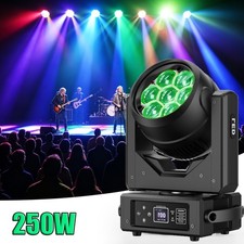 250W Beam Moving Head Stage Lighting RGBW Wash 7LED DMX Light for DJ Disco Party
