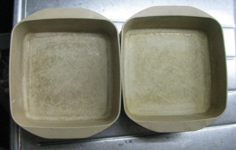 2 VTG ANCHOR HOCKING MICROWAVE SQUARE 1 QT VERSITILITY PANS /LIDS  PM481 TI