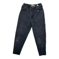 Vintage Anchor Blue Black Denim Jeans Women s Size 9 Mom High Waisted Tapered