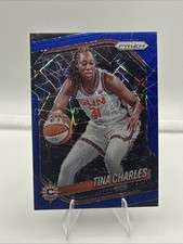 2025 Panini Prizm WNBA - Tina Charles #3 - Blue Velocity Prizm Connecticut Sun