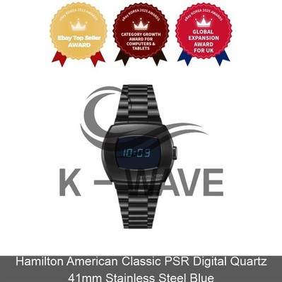 Hamilton American Classic PSR Digital Quartz 41mm Edelstahl Blau