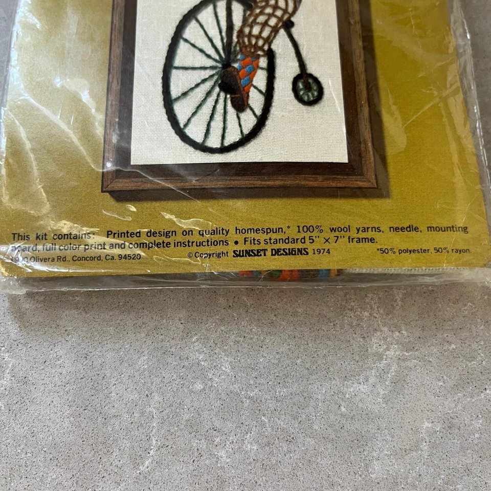 Kit Ciclista Domingo Jiffy Stitchery Vintage #754 Nuevo en Paquete Foto 2 de 3