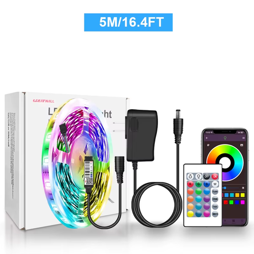 LED Strip Lights RGB 5050 LED Strips Bluetooth APP Control Color ...