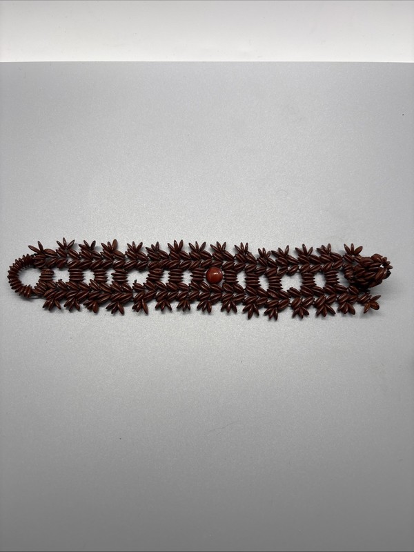 Vintage Hawaiian koa seed bracelet