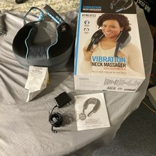Homedics Vibration Neck Massager 2 Speed With Heat New Open Bow