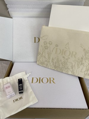  Christian Dior Lot W/ Pouches, Miss Dior Perfume, Lip Addict In Original Box 