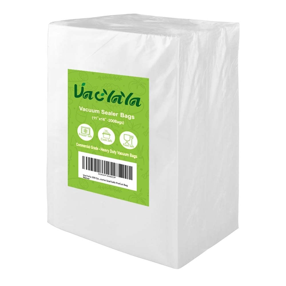 Vacyaya 200 Gallon Size 11 X 16 Inch Vacuum Sealer Freezer Storage Machine Bags