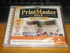 NOS- NEW AND SEALED --Printmaster Gold Classic for Windows 3.1 or Higher