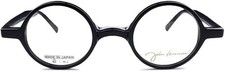 John Lennon Glasses Frame JL-6017 1 Acetate Black Round Saddle Bridge New Japan