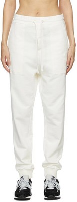 Nanushka Damen Weiß Creme Baumwolle Kordelzug Jogger Jogginghose City Größe - XS