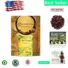 Organic Hibiscus Flowers - Caffeine-Free Herbal Tea, 16-Ounce Bag