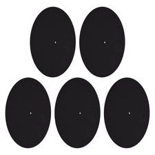 5Pcs Durable Felt Slipmats for Turntable Black Non Slip Vinyl Record Player Mats