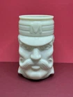 Vintage 80’s Avon Face Mug “Casey at the Bat” White Milk Glass/Custard Glass
