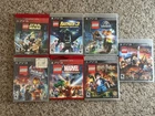 Lot Of 7 PS3 Lego Harry Potter Batman Jurassic Marvel Star Wars LOTR Lego Movie