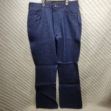 70s VTG Wrangler NOS Denim Jeans USA 38 X 34 Deadstock Boot No Fault Sanfor