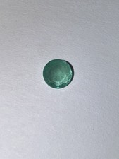 Natural Emerald Round Cut Green Translucent Loose Gemstone 1 Piece