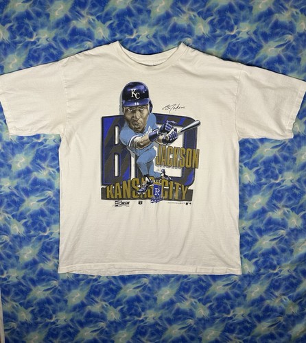 Vintage 1990 Bo Jackson Salem Kansas City Royals Tshirt Size XL Made In USA