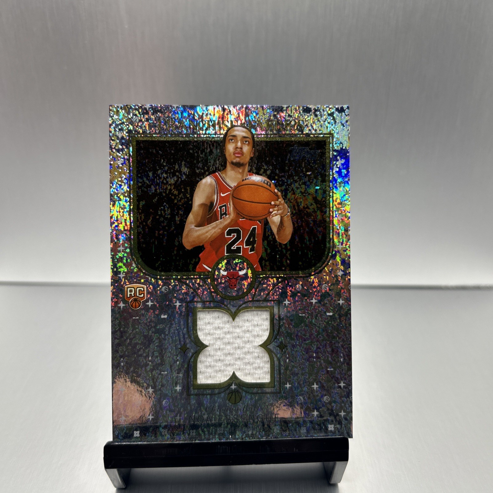 2025 Topps NOA ESSENGUE  FRANCHISE FABRICS RC SAND GLITTER RELIC #FF-NE