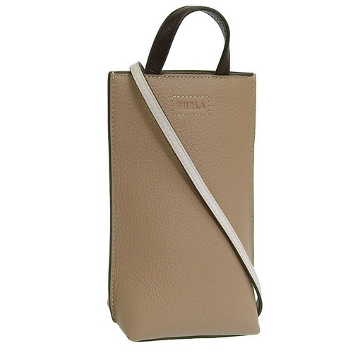FURLA CAMELIA VERTICAL CROSSBODY WE00569HSC0002691S GREIGE/NERO/MARSHMALLOW