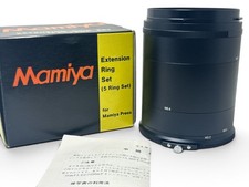 Unused Boxed Mamiya Extension 5 Ring set for Press 100,90mm Lens From JAPAN