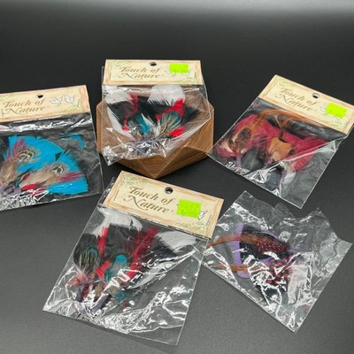 Touch of Nature Crafts Feather Boutonniere Hat Band Picks - 5 Packs