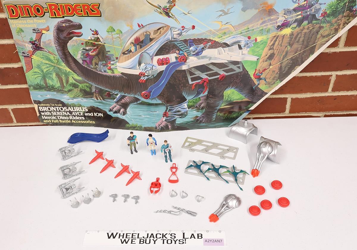Brontosaurus 99% Complete Dino Riders 1989 Tyco Vintage Action