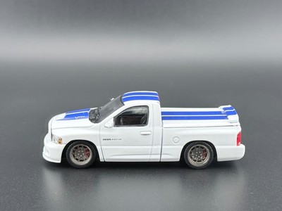 SHOOM64 2003 Dodge Ram SRT-10 Pickup White with Blue Racing