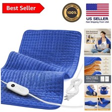 XXXL Electric Heating Pad for Back Pain Relief - 33'' x 17'' Flannel Comfort
