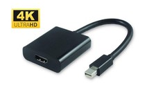 MicroConnect Active Mini DisplayPort to HDMI Adapter Mini DP to HDMI M/F Black