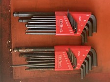 2 Eklind Long Arm Ball End Hex Key Sets SAE 1...