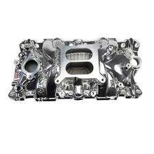 Edelbrock Intake Manifold 2701-cp Performer Eps Dual Plane Chrome For Sbc Edelbrock Intake Manifold 2701-cp Performer Eps Dual Plane Chrome For Sbc