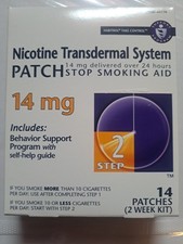 Habitrol Step 2 Nicotine 14mg Transdermal Patches - 14 Count Stop Smoking Aid