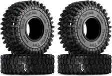 INJORA 1.0 Tires - S5 Rock Terrain Crawler for TRX4M SCX24 AX24 FCX24... 
