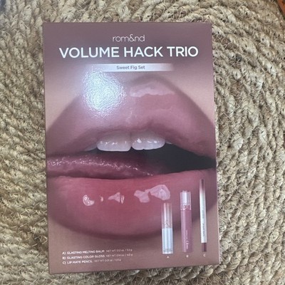 Volume Hack Trio Sweet Fig Set | Korean Lip Combo for Plump, Hydrated & Gloss...
