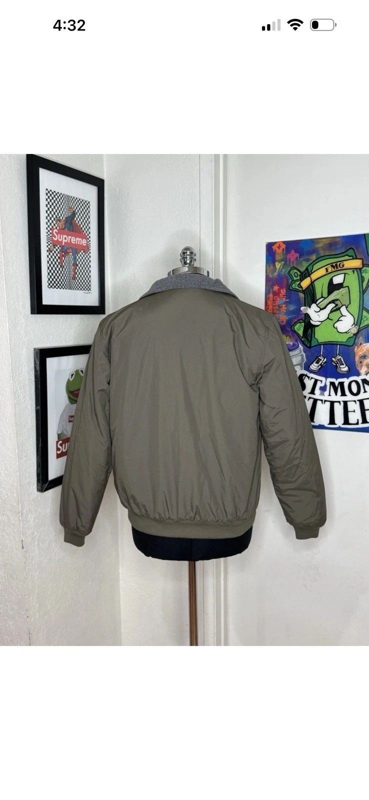 Lot Of 3 LL bean Jacket Men Small Bomber Green/Blue/Navy Blue Full Zip Fleece .! - product detail image 5