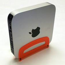 MINI MAC TIME CAPSULE RASBERRY RED APPLE ACRYLIC COMPUTER STAND 2010 