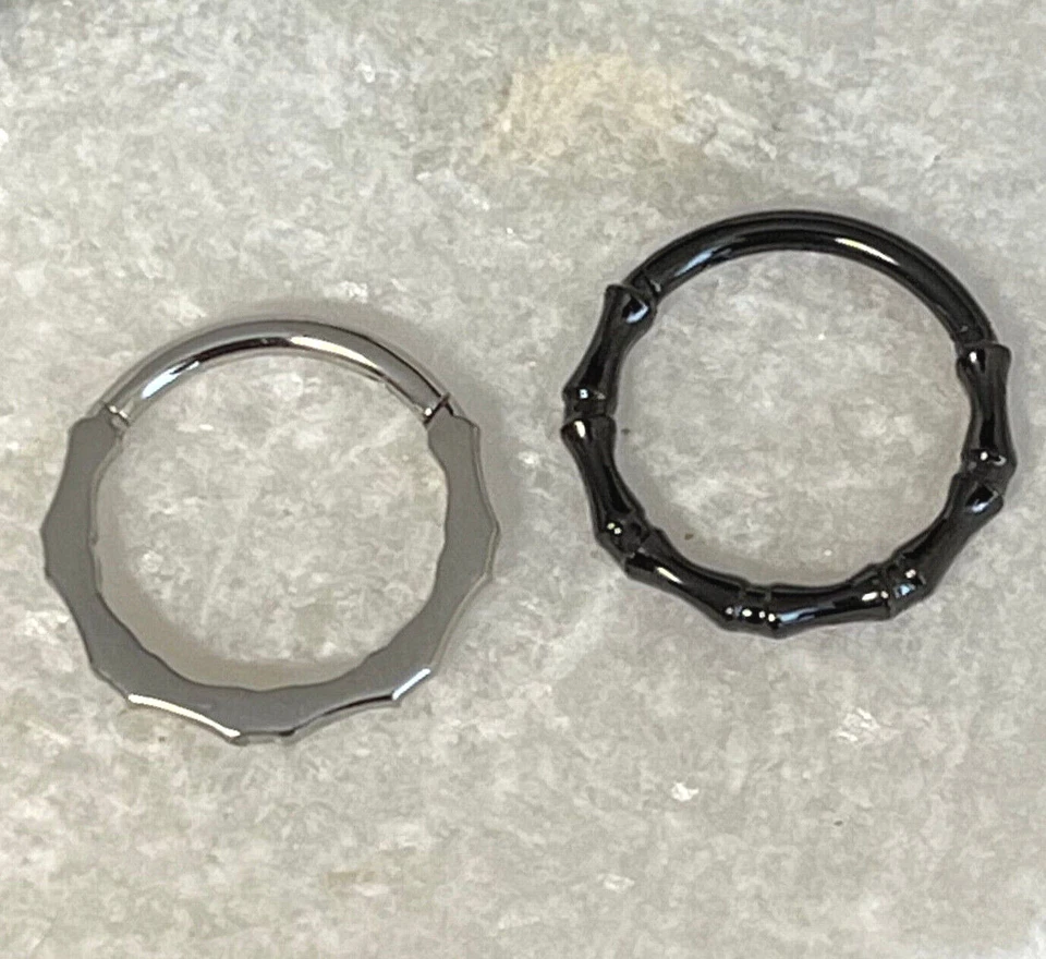 1 pieza Huesos Vinculados Estilo Bisagras Segmento Anillo Clicker Tabique Acero Quirúrgico 316L Foto 3 de 3