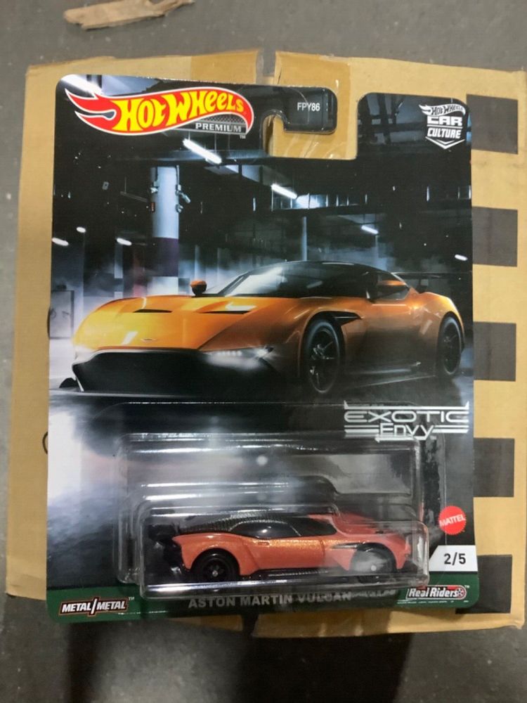 Hot Wheels 1:64 Car Culture Exotic Envy Aston Martin Vulcan Orange FPY86-957D